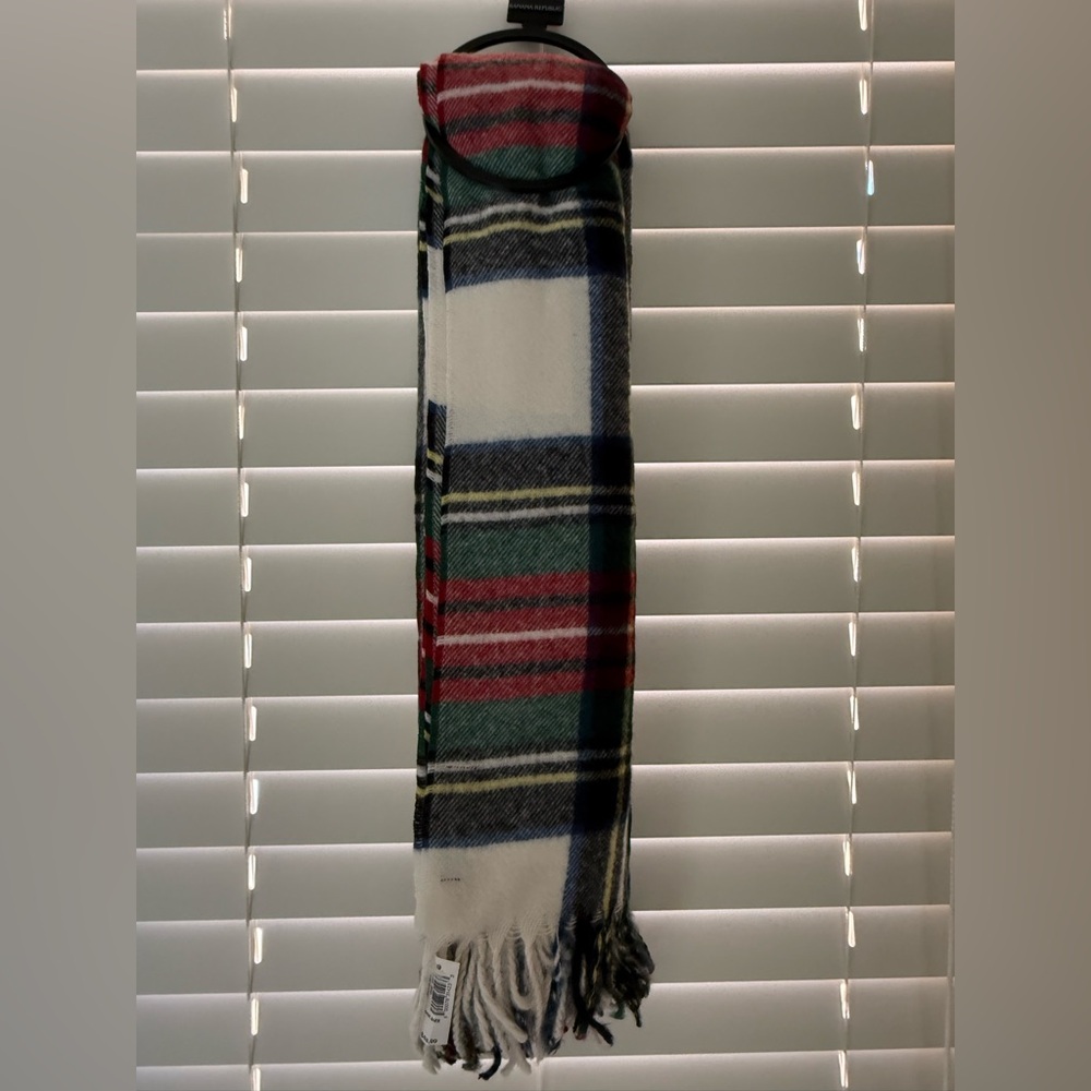 Banana Republic Multicolor Plaid Scarf